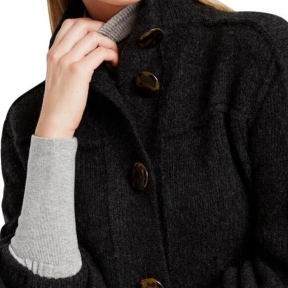 Tory burch wool balloon sleeve Jillian cardigan m - Picture 2 of 6